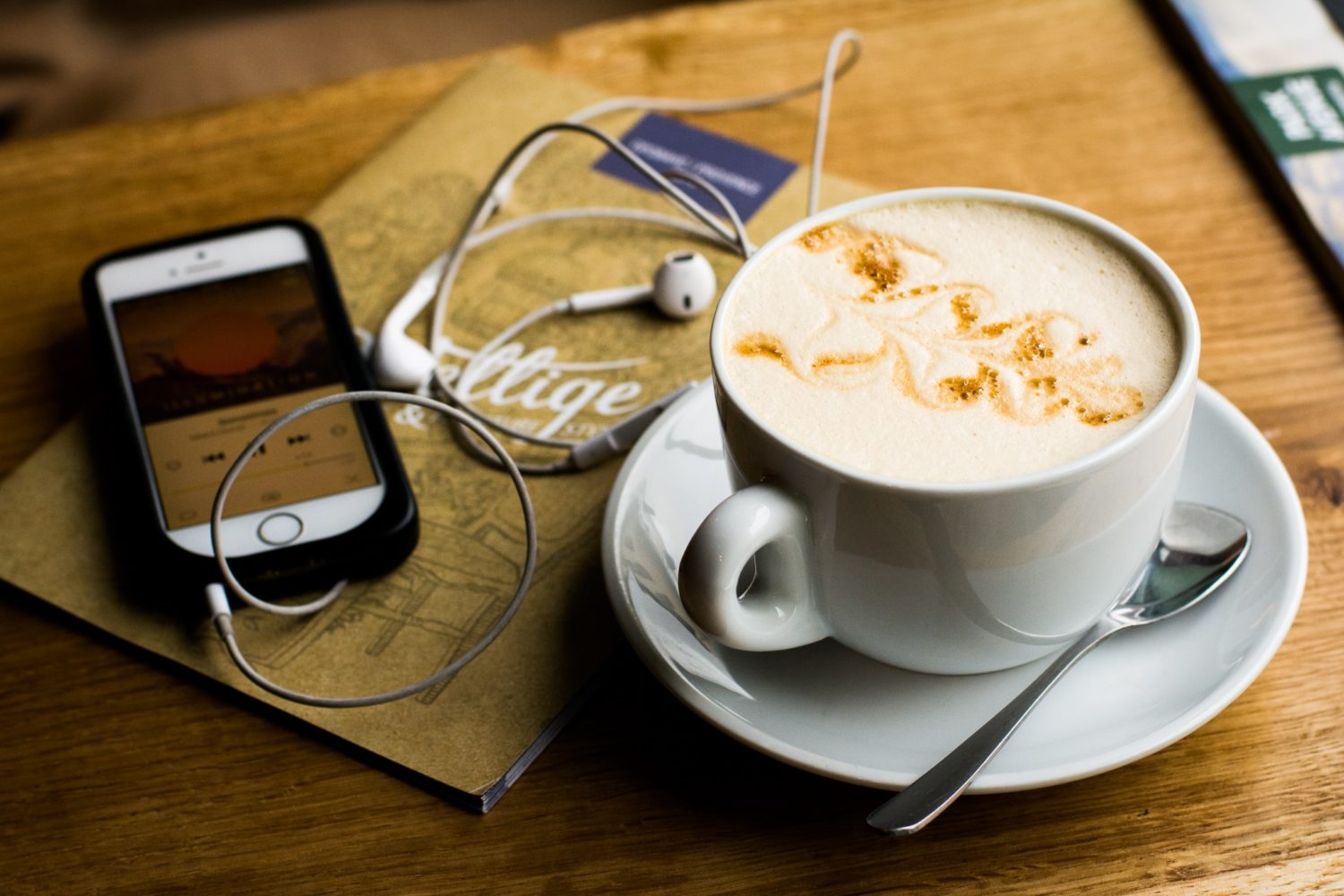Kaffee Smartphone Podcast