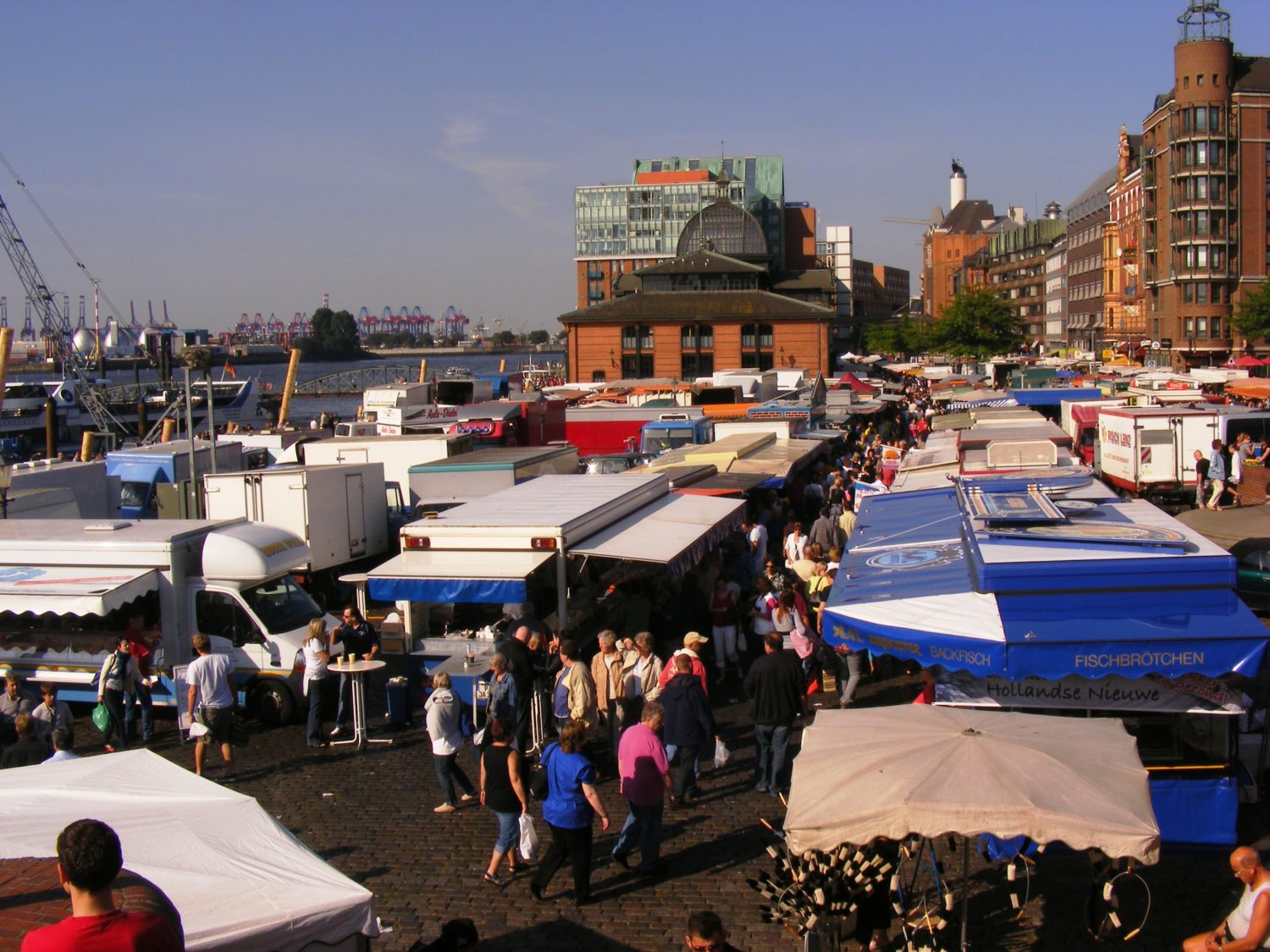 Der Fischmarkt in Hamburg.