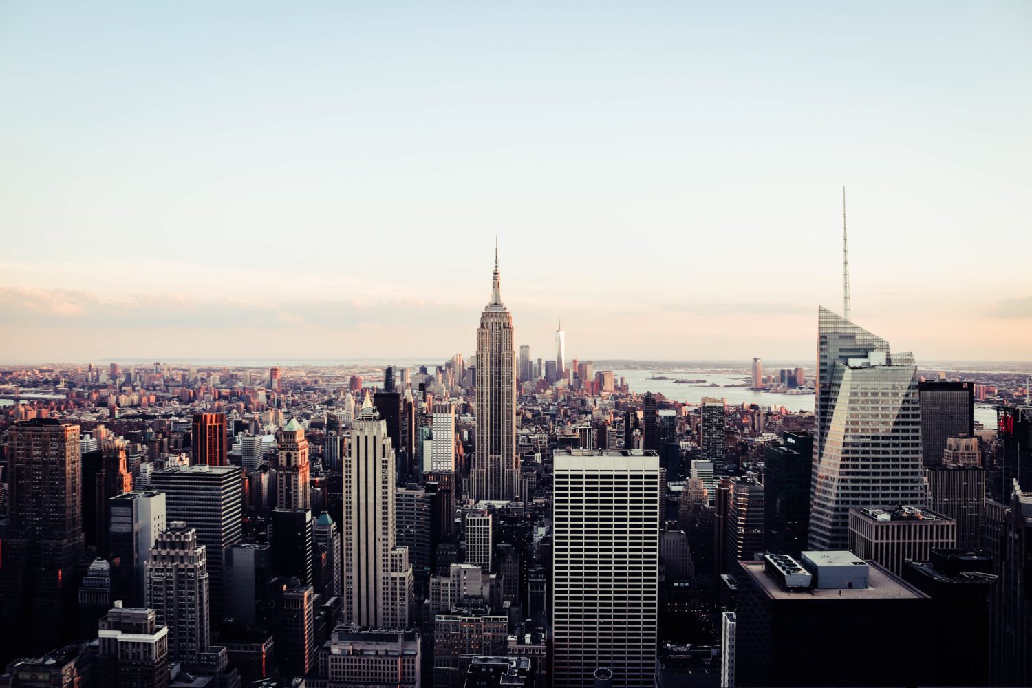New Yorks Skyline mit Blick auf das Empire State Building