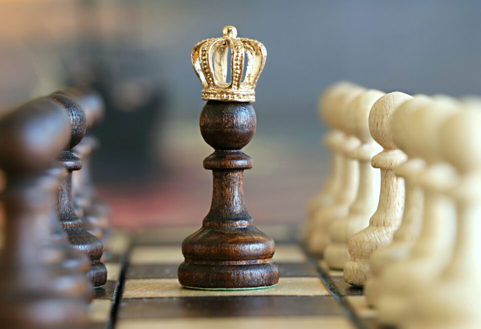 Schachfigur König; Sieg; Erfolg